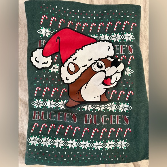Buc-ee’s Green Holiday Sweater - Picture 4 of 4